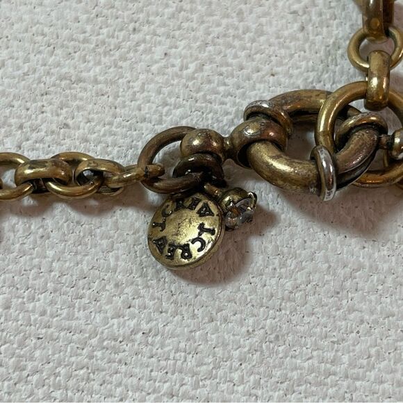 J. Crew golden crystal & black statement necklace - Picture 6 of 9